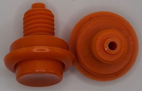 Pinball Machine Cabinet Flipper Buttons, Opaque, 1 1/8" Shaft with Spring, Set of 2 (White) in Saudi Arabia