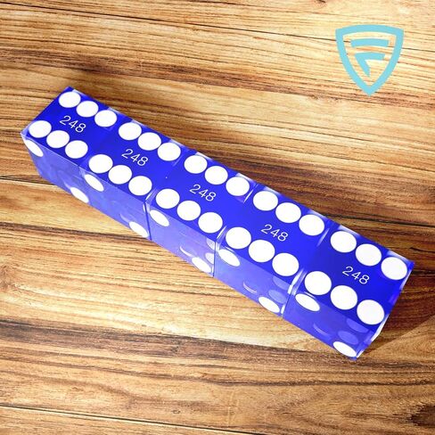 Poker Dice Grade AAA 19mm محملة الكازينو المحملة باللون الأحمر أو الزرق in Kuwait