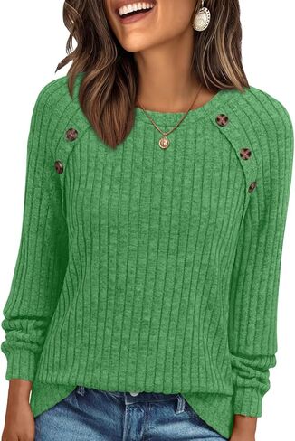 AUTOMET Womens Long Sleeve Shirts Dressy Casual Tunic Tops Lightweight Sweaters Blouses Fall Clothes 2025 in Saudi Arabia