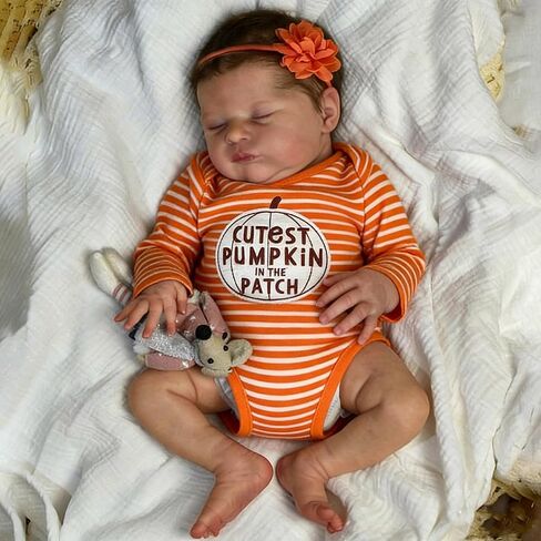 Zero Pam Realistic Reborn Dolls Girls 19 Inch Real Looking Babies Soft Silicone Baby Dolls That Look Real Looking Newborn Doll Lifelike Reborn Toddler in Kuwait