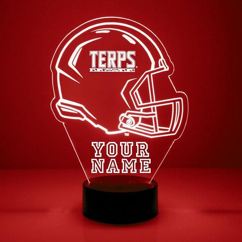 Custom West Virginia University Mountaineers Football Helmet LED Sign Night Light Lamp with Remote, Light Up Display with Personalized Name or Image, Customized, Made in The USA, Clear Acrylic in Saudi Arabia