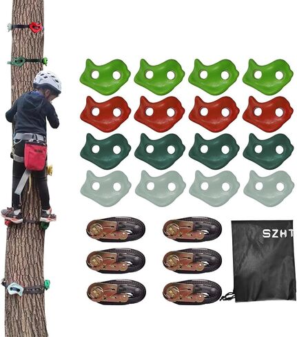 Zipline Kits for Backyard, 200FT Zip Line Kit for Kids and Adults Up to 350Lbs, Outdoor Playground Equipment (200FT Ratchet, Tree Climbing) in Kuwait