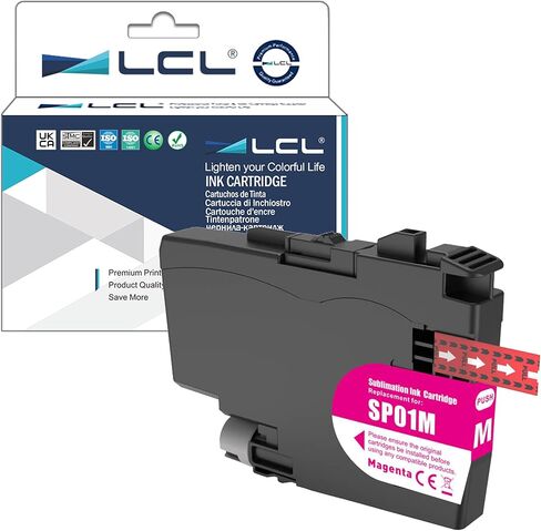 LCL SP-1 SP01 تسامي خراطيش حبر SP01BKS حبر عالي السعة متوافقة مع طابعات الأخ-thermo sp-1 (حزمة واحدة أسود) in Kuwait