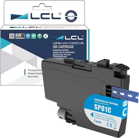 LCL SP-1 SP01 تسامي خراطيش حبر SP01BKS حبر عالي السعة متوافقة مع طابعات الأخ-thermo sp-1 (حزمة واحدة أسود) in Kuwait