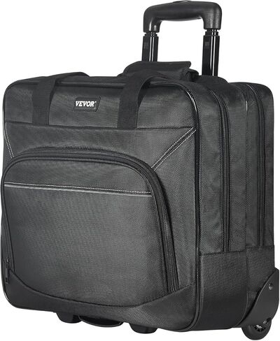VEVOR Rolling Teacher Bag with Laptop Compartment and Detachable Dolly, Rolling Cart for Teachers with Wheels Large Teacher Tote Bag Rolling Briefcase for Teaching& Office in Kuwait