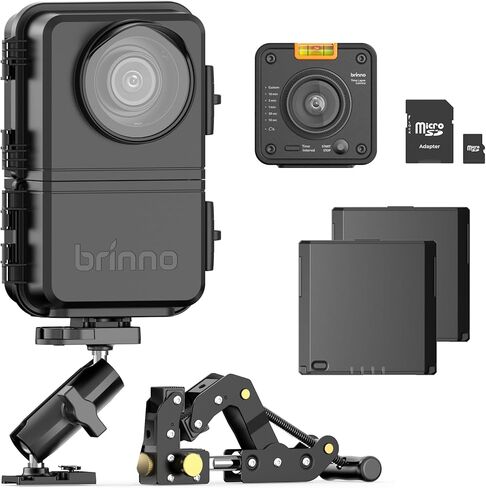 Brinno BCC5000 4K WiFi Time Lapse Camera Bundle - Advanced Imaging Sensor, HDR, IP65 Housing, Mobile App, Long-Life Rechargeable Power, Bluetooth, Cloud Storage, Construction Monitoring System in Saudi Arabia