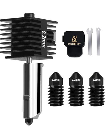 A1 Mini/A1 فوهة لطابعة Bambu Lab 3D ، التي تمت ترقيتها بدائل الساخنة الصلب عالية درجة الحرارة وجورب السيليكون لـ Bambulab A1/A1 Mini 3D Accessories (0.2/0.4/0.6/0.8 مم) in Kuwait