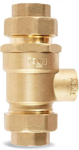 1/2 "9D-M3 Backflow Prefter ، صمام فحص مزدوج نحاس مع تنفيس في الغلاف الجوي الوسيط ، 1/2 بوصة صمام مانع التدفق الإناث ، 190T012 ، استبدال واتس in Kuwait