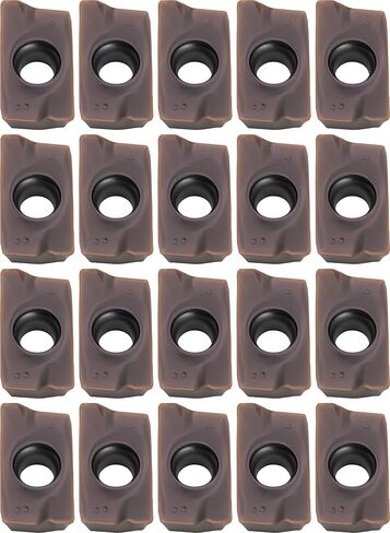 20 pcs APKT1604 Diamond Milling Inserts, for Use with Indexable Face Mills and End Mills, AlTiN Coated, for Machining Stainless Steel, Steel in Saudi Arabia