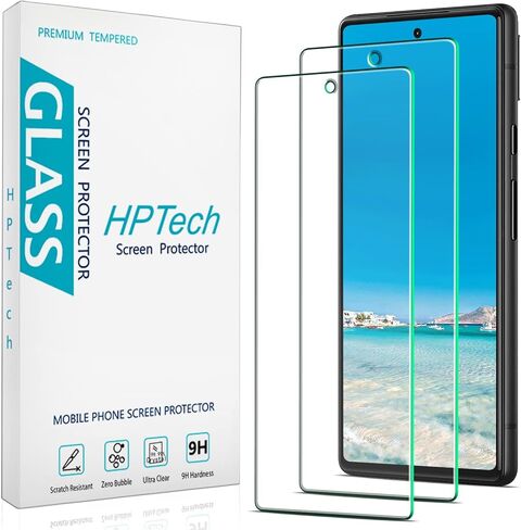 HPTech (عبوة من قطعتين) مصممة لهاتف Google Pixel 4a (5G) واقي شاشة من الزجاج المقوى، مضاد للخدش، خالٍ من الفقاعات in Kuwait