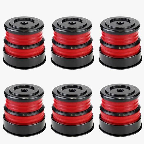 6PCS Silicone Body Mount Kit Fit for 2008-2016 Ford Super Duty Crew CAB F-250 F-350 2WD 4WD Mount Lathings تحسين مكونات أداء القيادة الوعرة تتفوق على OEM و PU Mounts (أسود) in Kuwait