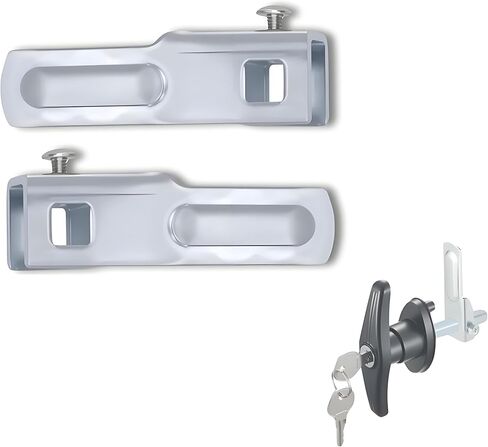 4PCS Truck Cap Locking T-Handle, Truck Camper Shell Lock, Camper Shell Accessories, Key Alike Black T-Handle Locks (Left & Right) for Most Truck in Saudi Arabia