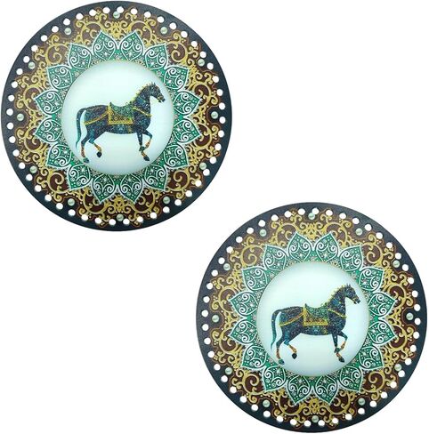 2 PCS اللوحات قاعدة أكريليك مثقبة ، مزدوجة الجوانب المطبوعة على الوجهين حقيبة الفاكهة صينية السطح السفلية وسادة السد ، ملحق مواد DIY لنسج مصنوعة يدويا سلة الكروشيه حقيبة in Kuwait