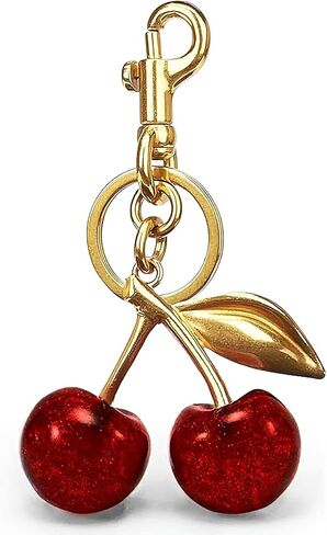 Cherry Bag Charm purse charms Keychain- car cherry accessories keychian gifts for women in Saudi Arabia