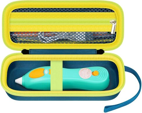 PAIYULE Case Compatible with 3Doodler Start+ Essentials for 3D Printing Pen Set for Kids, Travel Storage Organizer Holder for Filament Refill Packs and USB Charger(Box Only) Dark Green in Kuwait