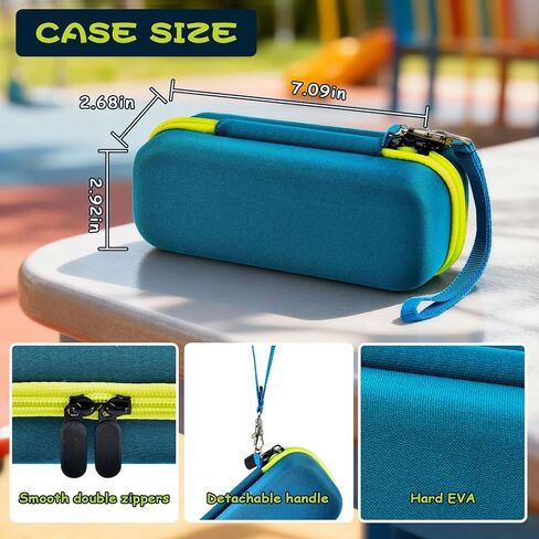 PAIYULE Case Compatible with 3Doodler Start+ Essentials for 3D Printing Pen Set for Kids, Travel Storage Organizer Holder for Filament Refill Packs and USB Charger(Box Only) Dark Green in Kuwait