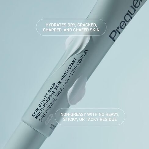 Prequel Skin Utility Balm. Advanced Occlusive Face Cream for Dry Skin, Moisturizer for Sensitive Skin. Thick Non-Comedogenic Barrier Protection with Dimethicone and Shea Butter. 1.7oz Tube in Saudi Arabia