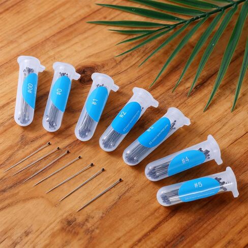 350 Pcs Stainless Steel Insect Pins, Specimen Entomology Pins 7 Sizes Entomology Supplies with Vials and Labels Butterfly Collection Needles for Butterflies, Dragonfly Collections in Saudi Arabia
