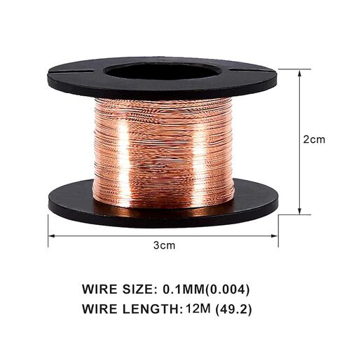 5pcs 0.1mm Enameled Copper Wire, 12m for Electronics Repair, Motherboard Soldering, Fine Magnet Winding Wire for Phone/Laptop Repair in Saudi Arabia