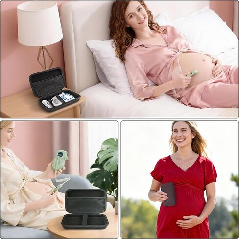 TOCCOOL Grey Fetal Heart Monitor Case for Pregnancy/Fertility Preparation, Pregnant Woman Monitor Bag Compatible with VCOMIN/Contec/IBEET/Dsfew (Impact-Resistant, Only Case) in Saudi Arabia