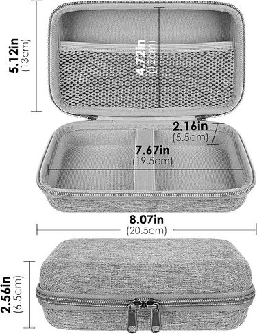 TOCCOOL Fetal Heart Monitor Case, Water-Resistant Fetal Doppler Machine Sturdy Bag Compatible with VCOMIN/Contec/IBEET/Dsfew, Pregnant Woman Monitor (Grey, Impact-Resistant) in Saudi Arabia