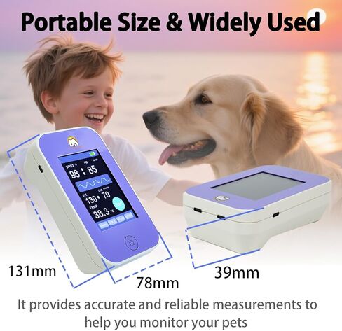 Veterinary Monitor: Pets Vital Signs of spo2,Pulse Rate,Temperature and Blood Pressure Monitoring Dog or cat Blood Pressure Color Touch Screen Monitor in Saudi Arabia