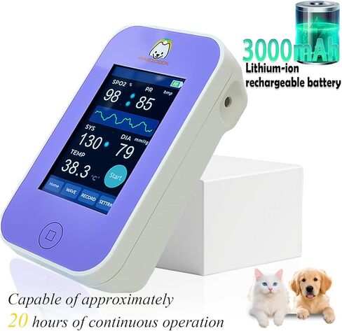 Veterinary Monitor: Pets Vital Signs of spo2,Pulse Rate,Temperature and Blood Pressure Monitoring Dog or cat Blood Pressure Color Touch Screen Monitor in Saudi Arabia