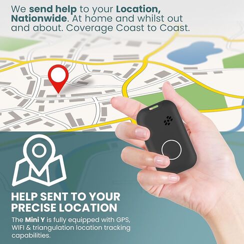 Medical Alert System for Seniors with Fall Detection -GPS 4G LTE Cellular SOS Alert System, 24/7 Monitoring - Freedom & Safety Anywhere - Call to Activate - Elderly Life Alert Necklace (Mini X2) in Saudi Arabia