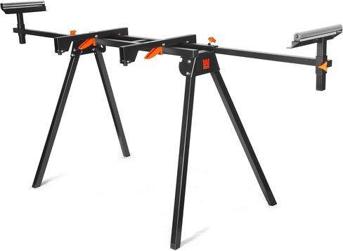 WEN Adjustable Roller Stands with Edge Guide, Two Pack, 500-Pound Capacity (4289-2) in Saudi Arabia