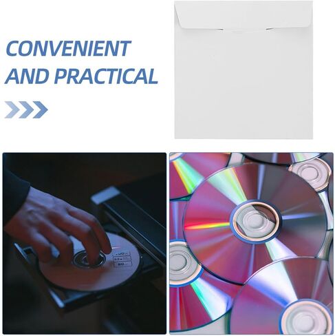 Cabilock 10pcs Cd Bag Collection Paper Cd Dvd Mailer Envelopes للشحن الآمن in Saudi Arabia