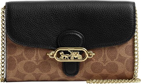 Coach Signature Colorblock Jade Chain Crossbody in Saudi Arabia