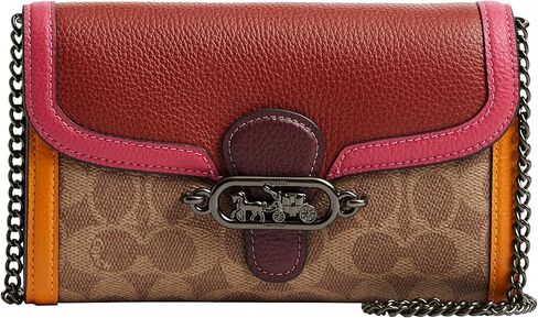 Coach Signature Colorblock Jade Chain Crossbody in Saudi Arabia