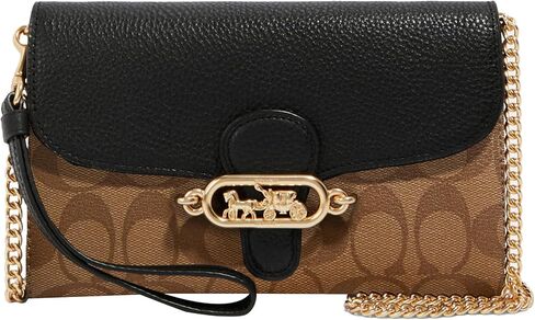 Coach Signature Colorblock Jade Chain Crossbody in Saudi Arabia