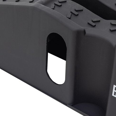 Black Widow 13" W Stackable Plastic Car Service Ramps – 16,000 lb. GVW Capacity per Pair, Lightweight High-Impact Grid Design, 6.25" Lift Height, Built-in Handles in Saudi Arabia