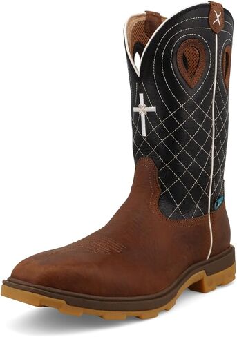 Twisted X Men's 12" UltraLite X Work Boot, Square Toe Nano Toe with UltraLite X in Kuwait