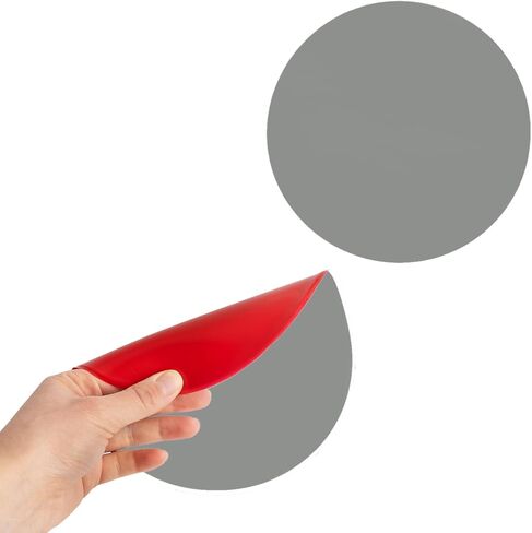 RUBBER BOND 2-Pack واقي مقبض الباب للجدران - مصدات مطاطية ذاتية اللصق مستديرة مقاس 7 بوصة - أبيض in Kuwait