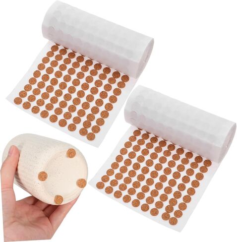 2000 قطعة من حلقات الفلين ذاتية اللصق من Gadpiparty، مصد باب الخزانة - وسادات الفلين للخزانات اللاصقة التي تقلل الضوضاء in Kuwait