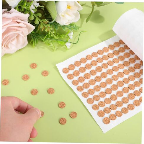 2000 قطعة من حلقات الفلين ذاتية اللصق من Gadpiparty، مصد باب الخزانة - وسادات الفلين للخزانات اللاصقة التي تقلل الضوضاء in Kuwait