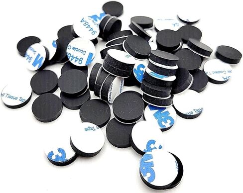 وسادات قدم ممتصة للصدمات من مطاط السيليكون مستديرة عريضة 1/2 بوصة، لاصقة سميكة 1/8 بوصة مدعومة بوحدات التحكم الإلكترونية والأثاث، فواصل مقاومة للماء غير قابلة للانزلاق (48 حزمة) in Kuwait