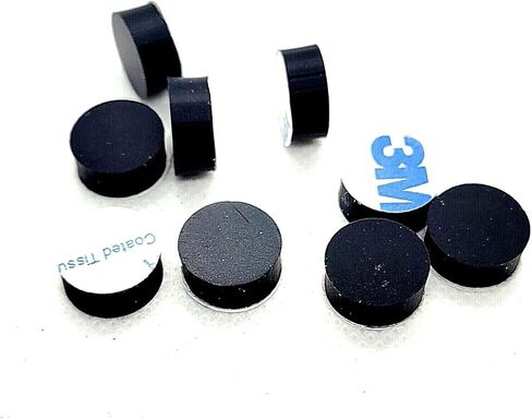 أقدام ممتصة للصدمات من مطاط السيليكون مستديرة 1/2 بوصة، وسادات فاصل سميكة مدعومة بمادة لاصقة 3/16 بوصة للأثاث والأجهزة الإلكترونية، واقيات مضادة للماء غير قابلة للانزلاق (24 عبوة) in Kuwait