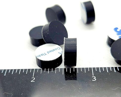 أقدام ممتصة للصدمات من مطاط السيليكون مستديرة 1/2 بوصة، وسادات فاصل سميكة مدعومة بمادة لاصقة 3/16 بوصة للأثاث والأجهزة الإلكترونية، واقيات مضادة للماء غير قابلة للانزلاق (24 عبوة) in Kuwait