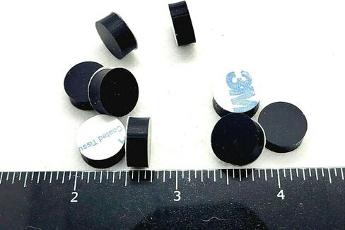 أقدام ممتصة للصدمات من مطاط السيليكون مستديرة 1/2 بوصة، وسادات فاصل سميكة مدعومة بمادة لاصقة 3/16 بوصة للأثاث والأجهزة الإلكترونية، واقيات مضادة للماء غير قابلة للانزلاق (24 عبوة) in Kuwait