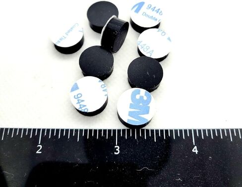 أقدام ممتصة للصدمات من مطاط السيليكون مستديرة 1/2 بوصة، وسادات فاصل سميكة مدعومة بمادة لاصقة 3/16 بوصة للأثاث والأجهزة الإلكترونية، واقيات مضادة للماء غير قابلة للانزلاق (24 عبوة) in Kuwait