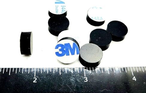 أقدام ممتصة للصدمات من مطاط السيليكون مستديرة 1/2 بوصة، وسادات فاصل سميكة مدعومة بمادة لاصقة 3/16 بوصة للأثاث والأجهزة الإلكترونية، واقيات مضادة للماء غير قابلة للانزلاق (24 عبوة) in Kuwait