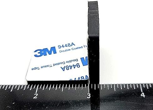 1 1/4 بوصة مربعة من مطاط السيليكون قدم ممتصة للصدمات 3/16 بوصة سميكة لاصقة مدعومة فاصل ينزلق لخزائن الأثاث والمعدات قواعد مقاومة للماء غير قابلة للانزلاق (8 عبوات) in Kuwait