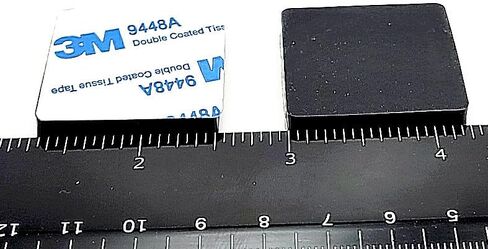 1 1/4 بوصة مربعة من مطاط السيليكون قدم ممتصة للصدمات 3/16 بوصة سميكة لاصقة مدعومة فاصل ينزلق لخزائن الأثاث والمعدات قواعد مقاومة للماء غير قابلة للانزلاق (8 عبوات) in Kuwait