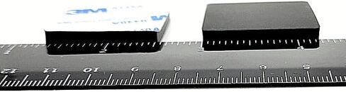 1 1/4 بوصة مربعة من مطاط السيليكون قدم ممتصة للصدمات 3/16 بوصة سميكة لاصقة مدعومة فاصل ينزلق لخزائن الأثاث والمعدات قواعد مقاومة للماء غير قابلة للانزلاق (8 عبوات) in Kuwait