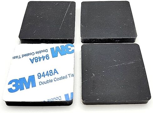 1 1/4 بوصة مربعة من مطاط السيليكون قدم ممتصة للصدمات 3/16 بوصة سميكة لاصقة مدعومة فاصل ينزلق لخزائن الأثاث والمعدات قواعد مقاومة للماء غير قابلة للانزلاق (8 عبوات) in Kuwait