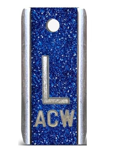 X-Ray Markers (Aluminum) - Blue/Red, Left & Right Set, 1/2" Lead Letters "L" & "R" in Kuwait