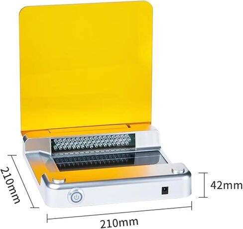 جهاز Mavdell Blue Light Transilluminator، قاطع جل الضوء الأزرق 470 نانومتر، مع مرشح كهرماني 5 مم، منطقة مراقبة 70 × 160 مم، شدة LED قابلة للتعديل، لتجارب الرحلان الكهربائي الهلامي in Kuwait